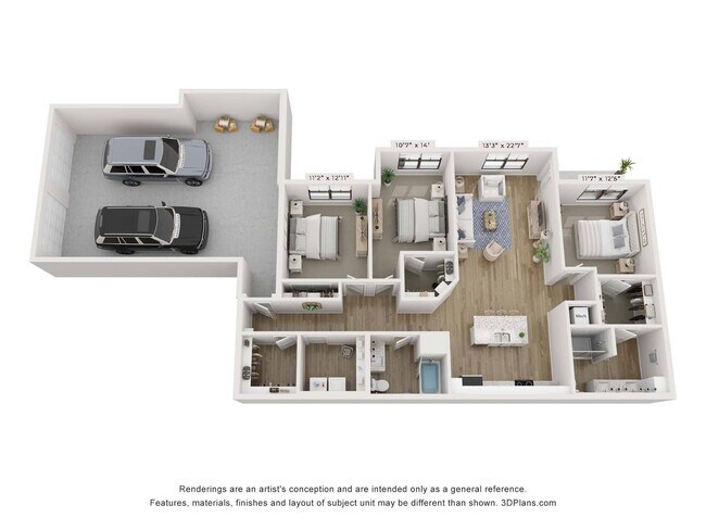 Ashby - Attached Garage 401 floor plan